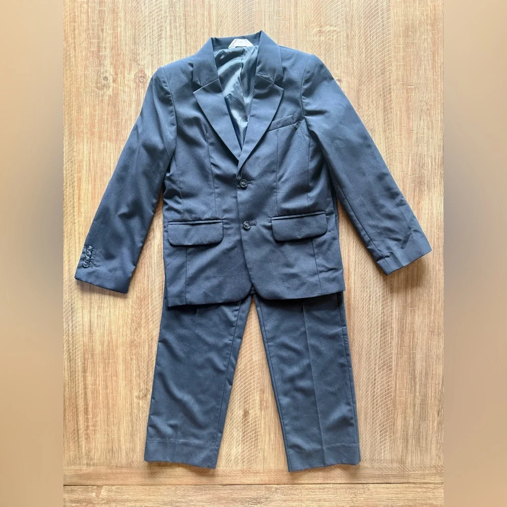 Boys Cat & Jack Pant Jacket Suit Set, Navy, 8 - Picture 6 of 9